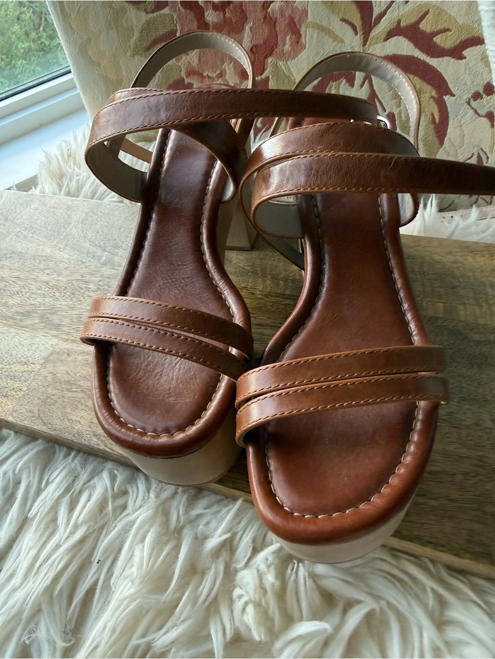 PAIGE Rory Platform Clog Sandals – Clay – Women’s Size 7.5